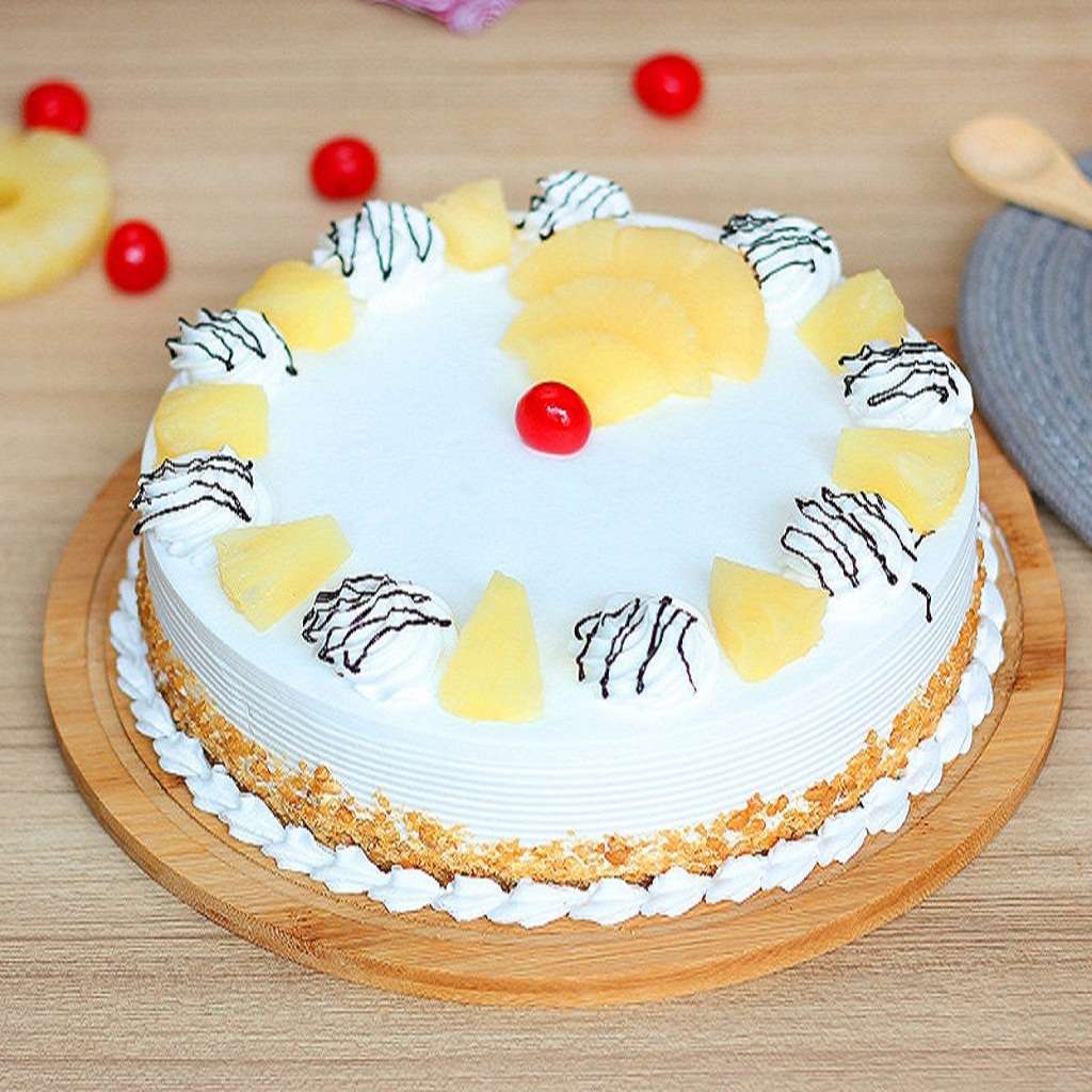 Pineapple Cake- Order Online Pineapple Cake @ Flavoursguru